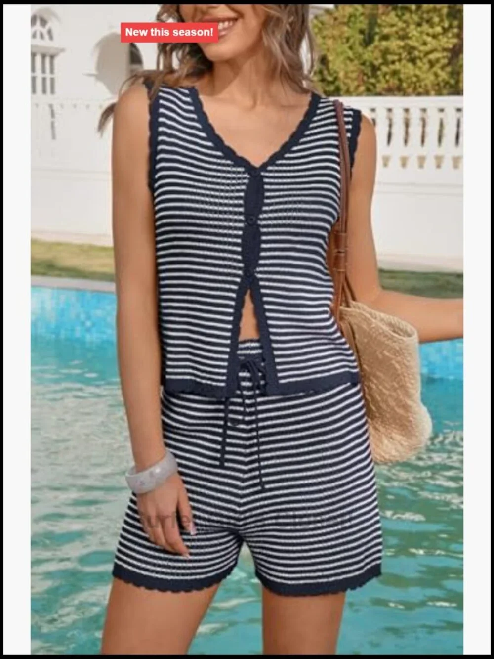 N/A striped knit